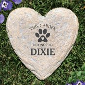Engraved This Garden Belongs To Large Garden Stone Heart