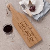 Engraved Grape Vine with Name and Est. Wine Cutting Board