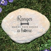 Engraved Makes this house a home Large Garden Stone