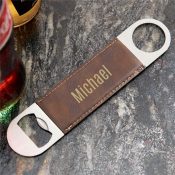 Personalized San Serif Pers Name Laserable Leatherette Opener