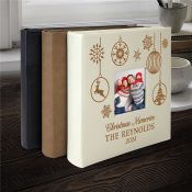 Engraved Hanging Ornaments with Snowflakes Photo Album