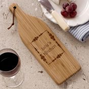 Engraved Wine Bottle Cutting Board