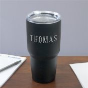 Black any name tumbler