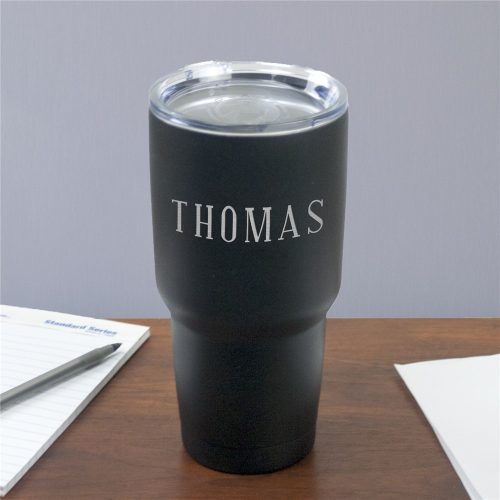 Black any name tumbler