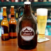 Engraved Mountain Beer Growler
