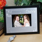 Engraved Is Her Daddy Silver And Black Frame