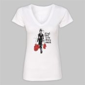 Work Hard So You Can Shop Harder V-Neck T-Shirt