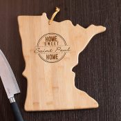 Personalized Home Sweet Home Minnesota State Cutting Board