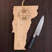 Personalized Home Sweet Home Vermont State Cutting Board