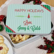 Personalized Holiday Treat Tin