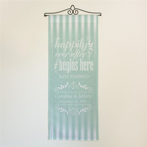 Personalized Happily Ever After Wall Banner