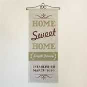 Personalized Home Sweet Home Wall Hanging