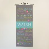 Personalized Spring Time Wall Hanging