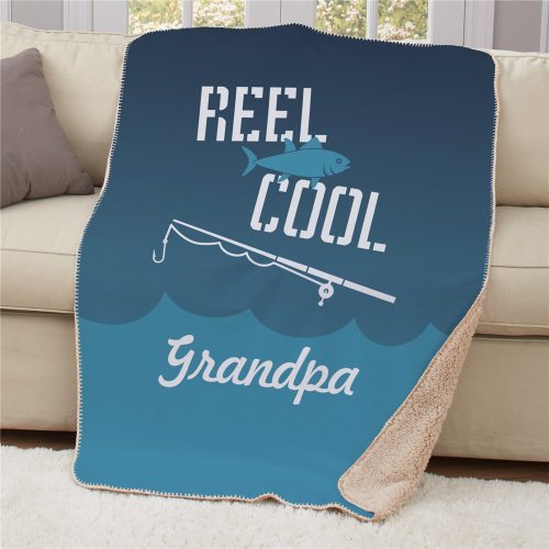 Personalized Reel Cool Sherpa Blanket
