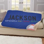 Personalized Eat Sleep Repeat 50x60 Sherpa Blanket
