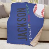 Personalized Eat Sleep Repeat Sherpa Blanket