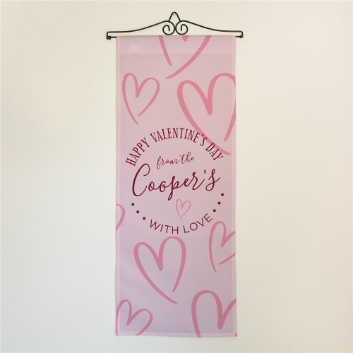 Personalized Happy Valentines Day Wall Hanging