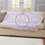 Personalized Arrows Sherpa Blanket
