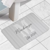 Personalized Family Initial Bath Mat