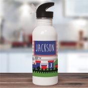 Personalized Train Water Bottle