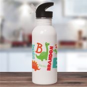 Personalized Dinosaur Water Bottle