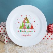 Personalized Christmas Dessert Plate