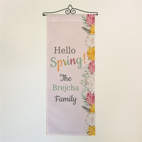 Personalized Hello Spring! Wall Hanging