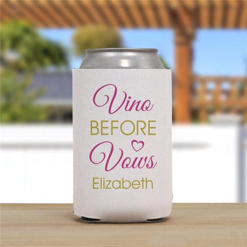 Personalized Vino Before Vows Can Cooler