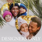 DESIGNERS ONLY Ceramic Heart Ornament