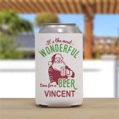 Personalized It's The Most Wonderful Time For A Beer Can Cooler