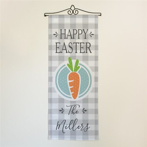 Personalized Happy Easter Carrot Wall Hanging