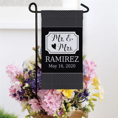 Personalized Mr. & Mrs. Mini Garden Flag