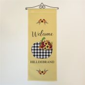 Personalized Welcome Buffalo Pumpkin Wall Hanging