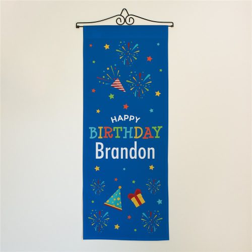Personalized Happy Birthday Celebration Wall Hanging