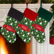 Personalized Snowmen Stocking