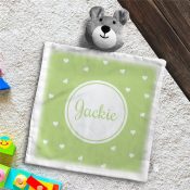 Personalized Baby Hearts Bear Lovie