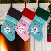 Personalized Santa Paws Stocking