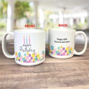 Personalized Birthday Bubbles Large Mug