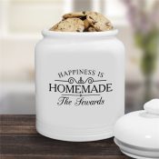 Personalized Happiness is Homemade Cookie Jar