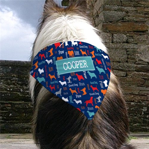 Personalized Multi Color Breed Pet Bandana