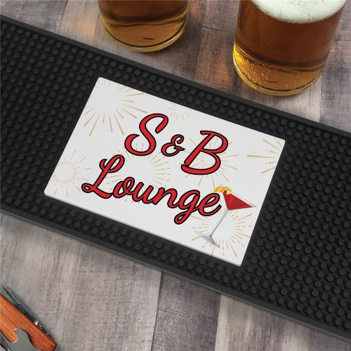 Personalized Martini Lounge Bar Mat