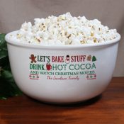 Personalized Let's Bake Stuff Popcorn Bowl