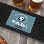 Personalized Dink Responsibly Bar Mat