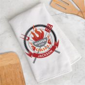 Personalized Master of the Grill Hand Towel