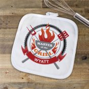 Personalized Master of the Grill Pot Holder