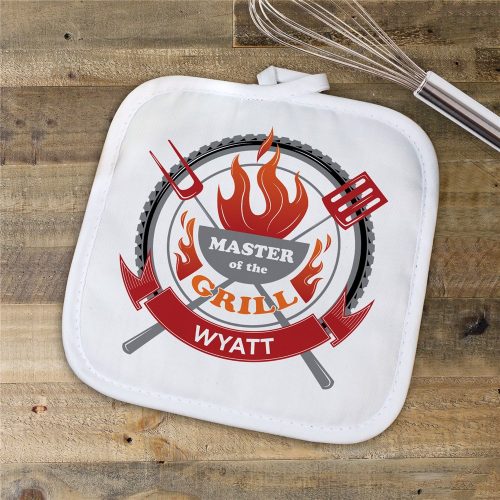 Personalized Master of the Grill Pot Holder