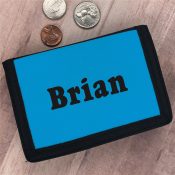 Custom Printed Name Velcro Wallet
