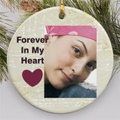 Memorial Photo Holiday Ornament