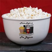 Personalized Movie Night Ceramic Bowl