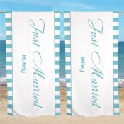 Personalized Wedding Get Away Beach Towel